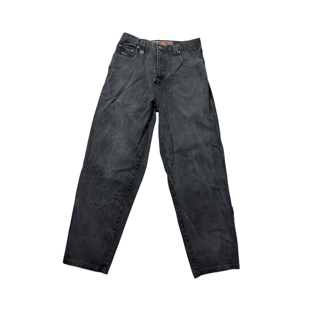 Vintage Y2K Lugz Jearnz Black Baggy Jeans Size 34 Skater‎ Streetwear